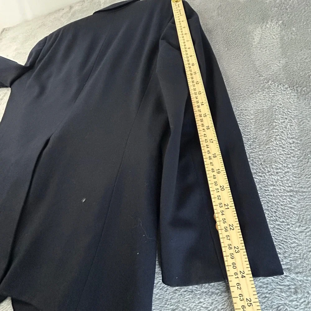 Polo University Club Ralph Lauren Navy Blue Virgin Wool Blazer Gold Buttons USA